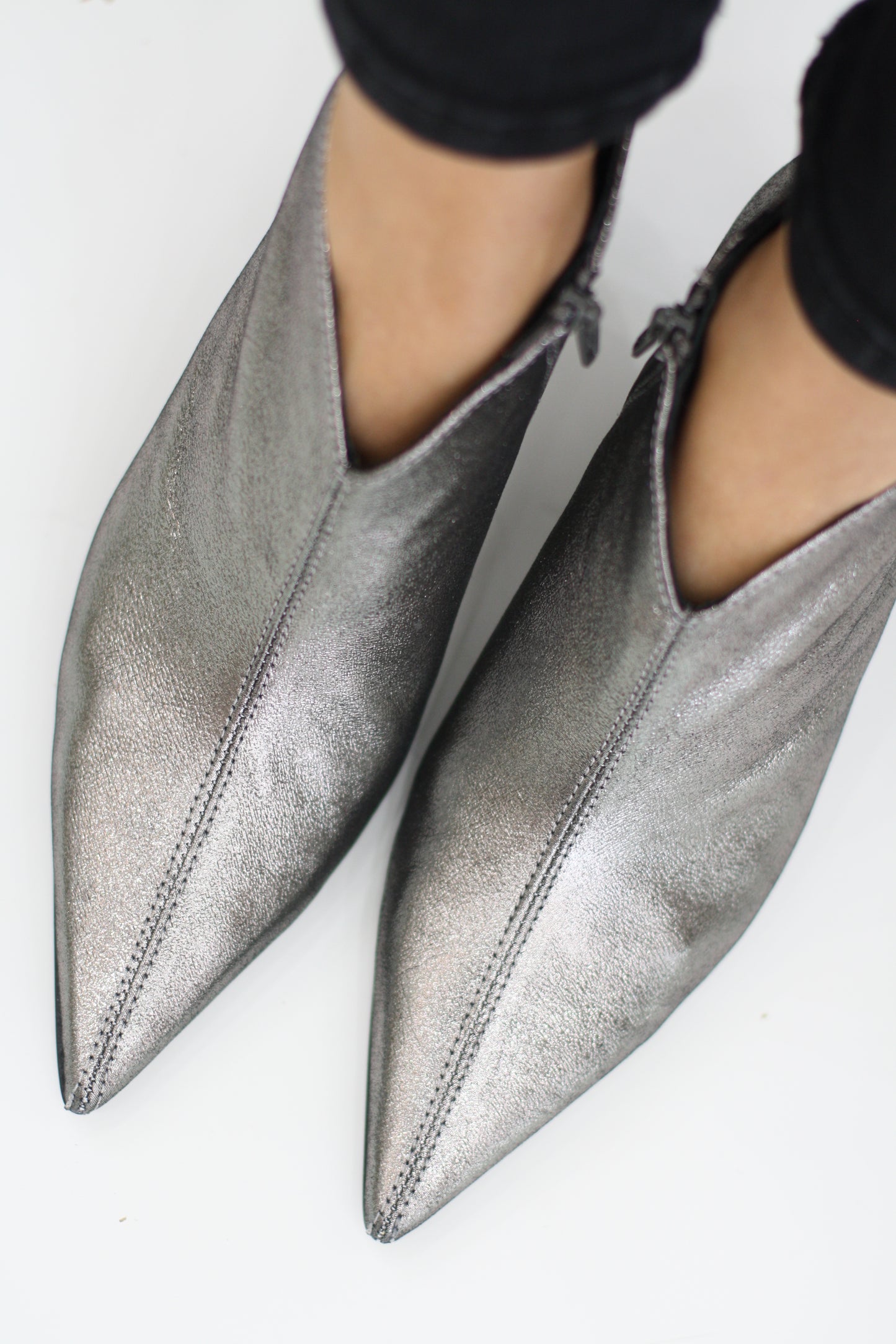 MARIAN 12104 PEWTER HEELED BOOT