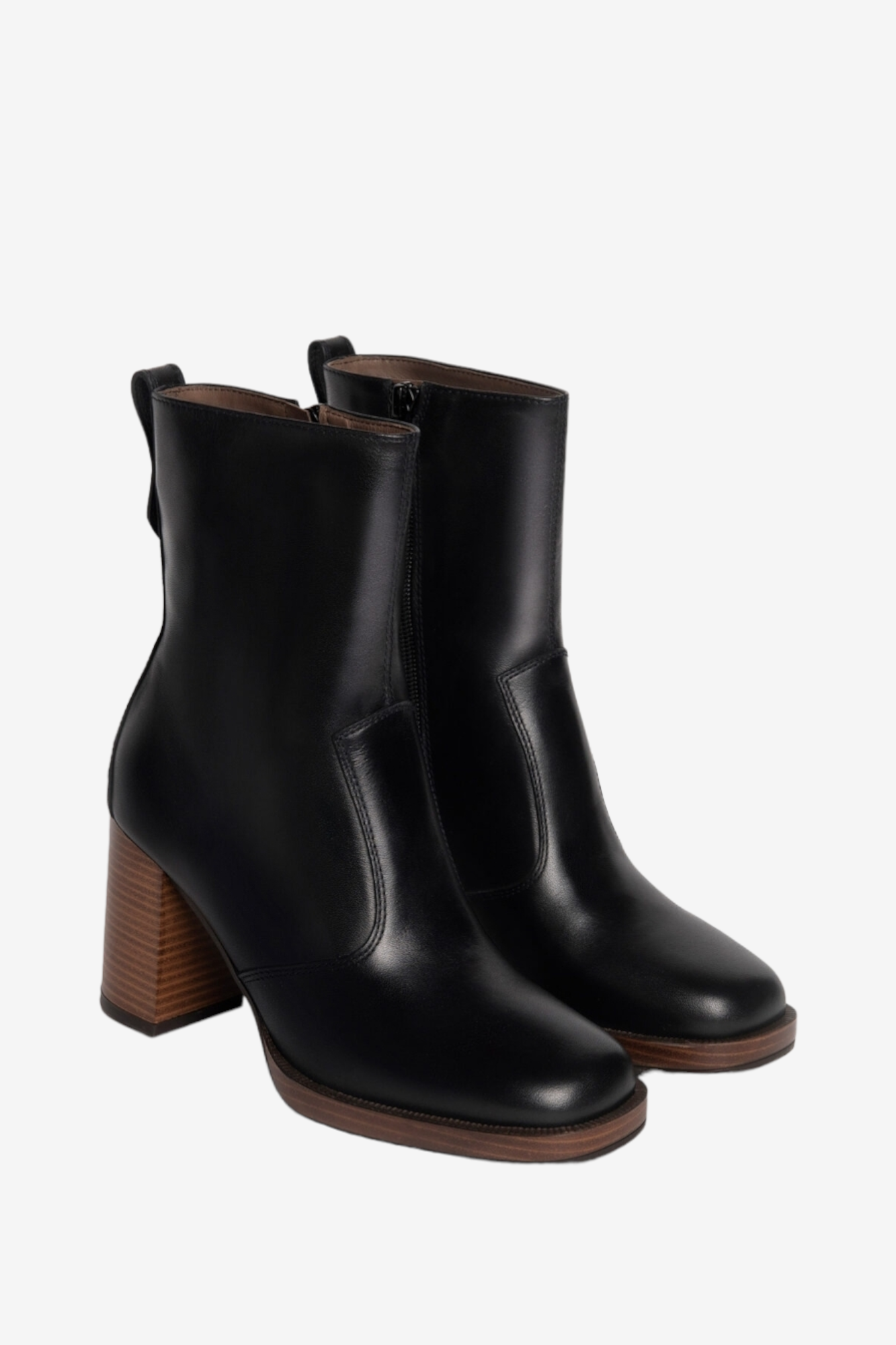 NERO GIARDINI 205062 BLACK HEELED LEATHER BOOT