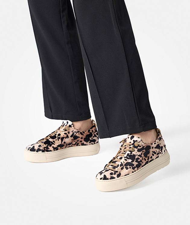 PAUL GREEN 5547 PRINT BUNGEE LACE TRAINER