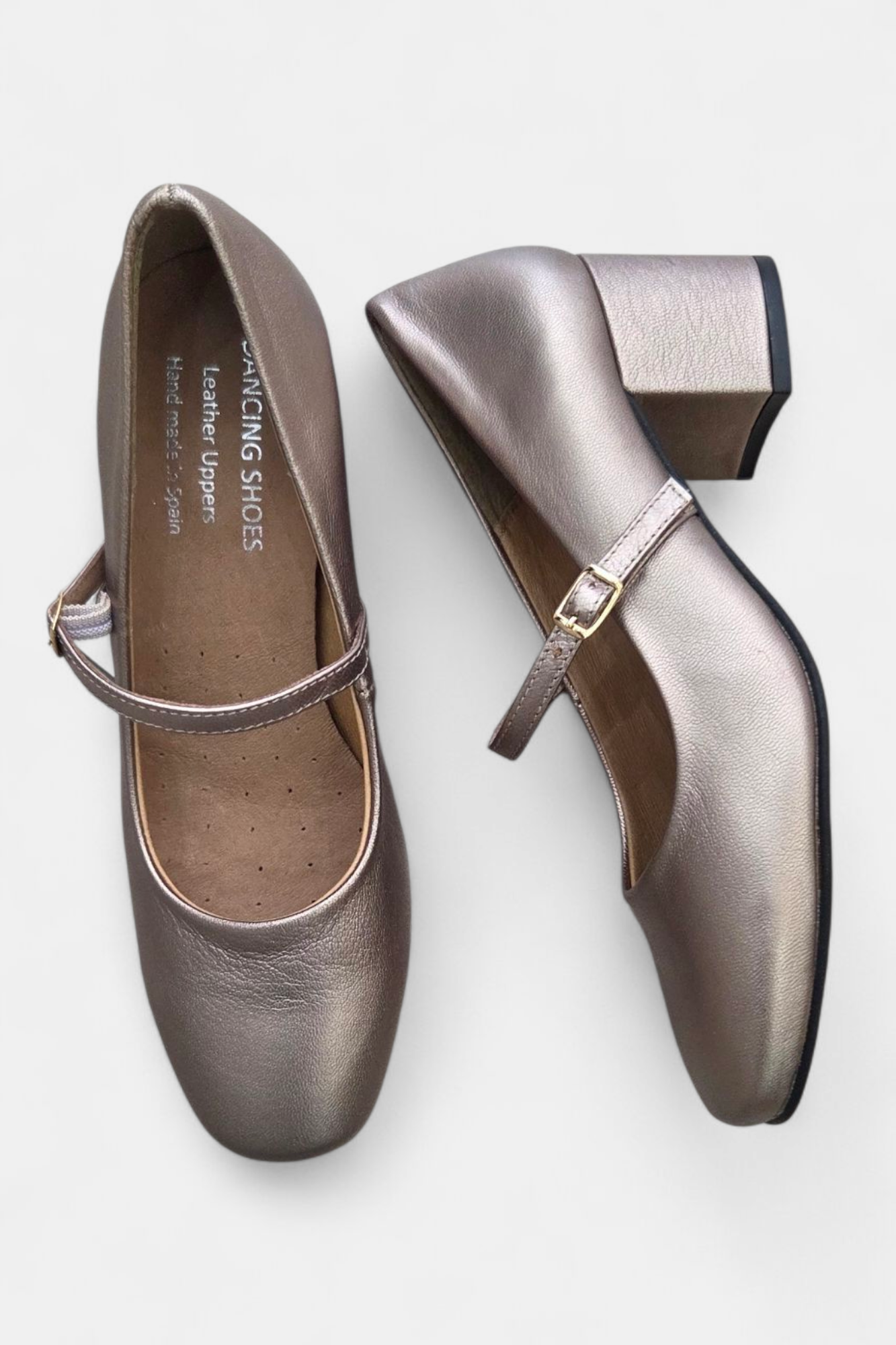 DANCING SHOES LEATHER CHAMPAGNE