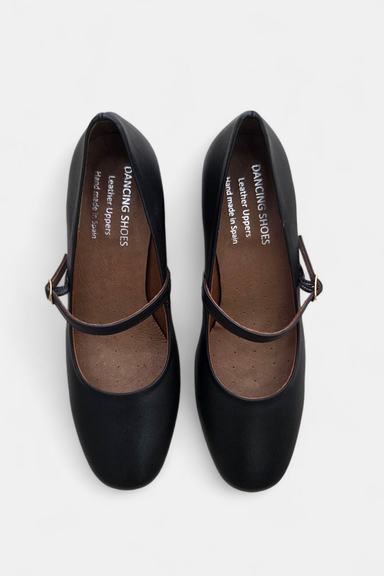 DANCING SHOES LEATHER BLACK