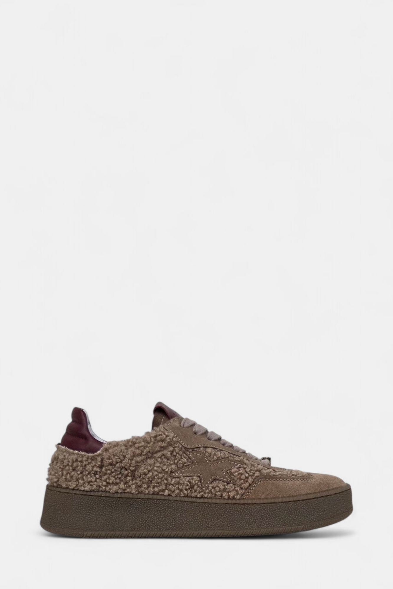 MELINE 525 MINK TEDDY LEATHER TRAINER