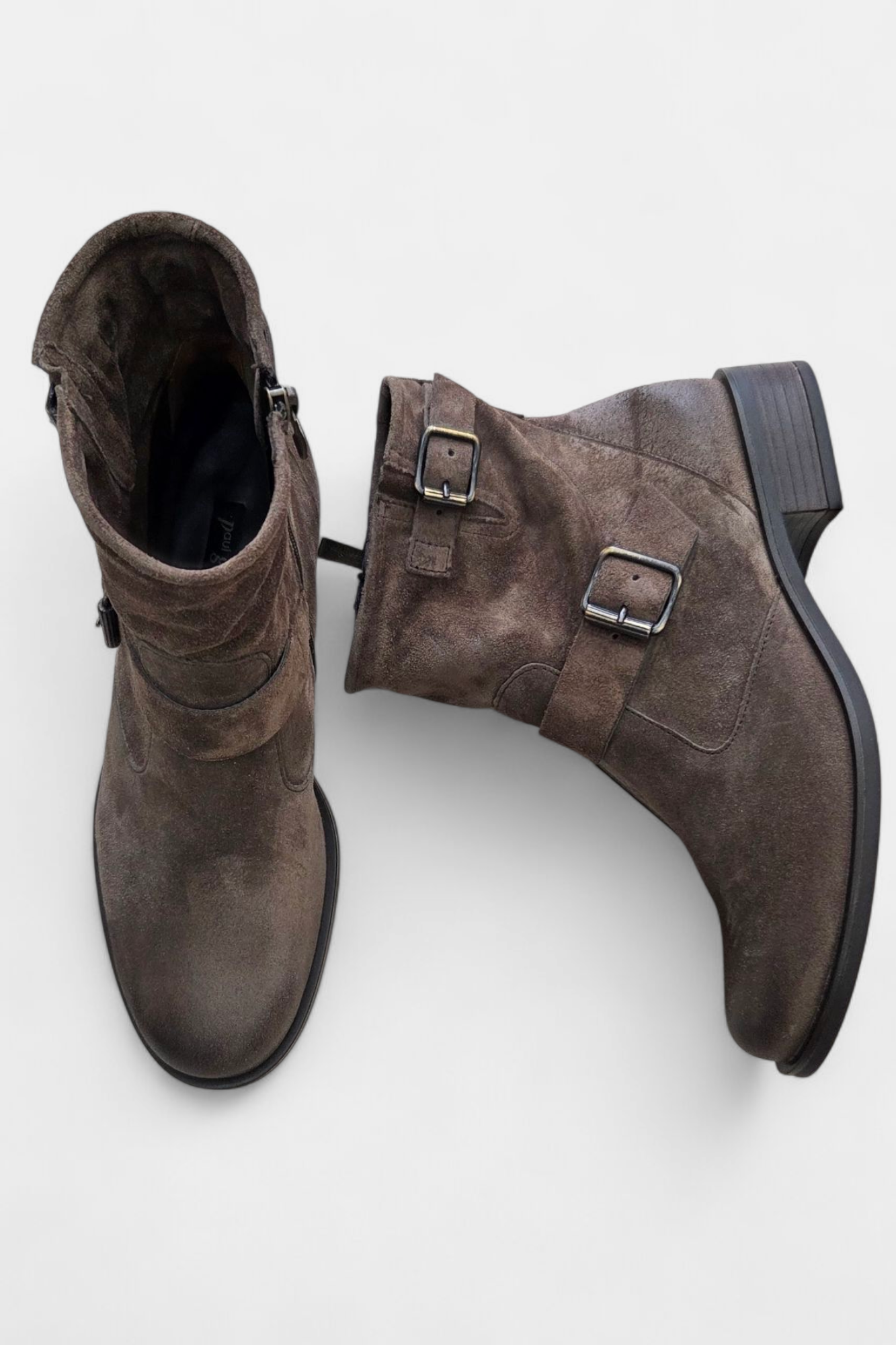 PAUL GREEN 8279 EARTH NUBUCK BOOTS
