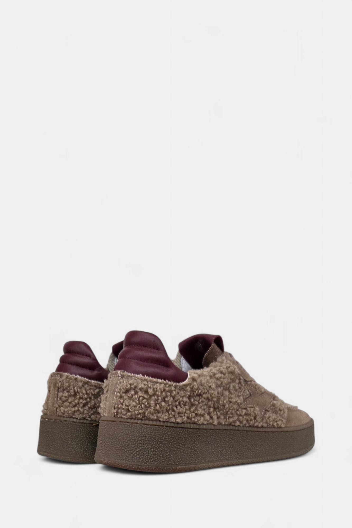 MELINE 525 MINK TEDDY LEATHER TRAINER