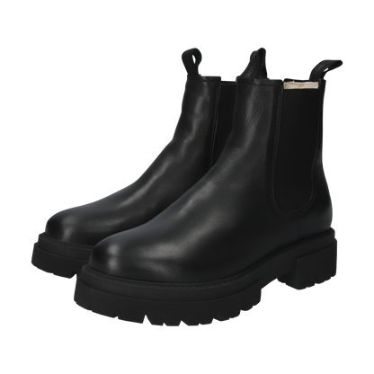 BLACKSTONE SMILLA BLACK LEATHER SHEEPSKIN CHELSEA BOOTS