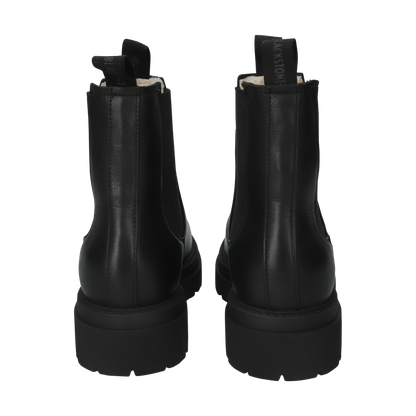 BLACKSTONE SMILLA BLACK LEATHER SHEEPSKIN CHELSEA BOOTS