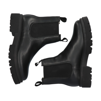 BLACKSTONE SMILLA BLACK LEATHER SHEEPSKIN CHELSEA BOOTS