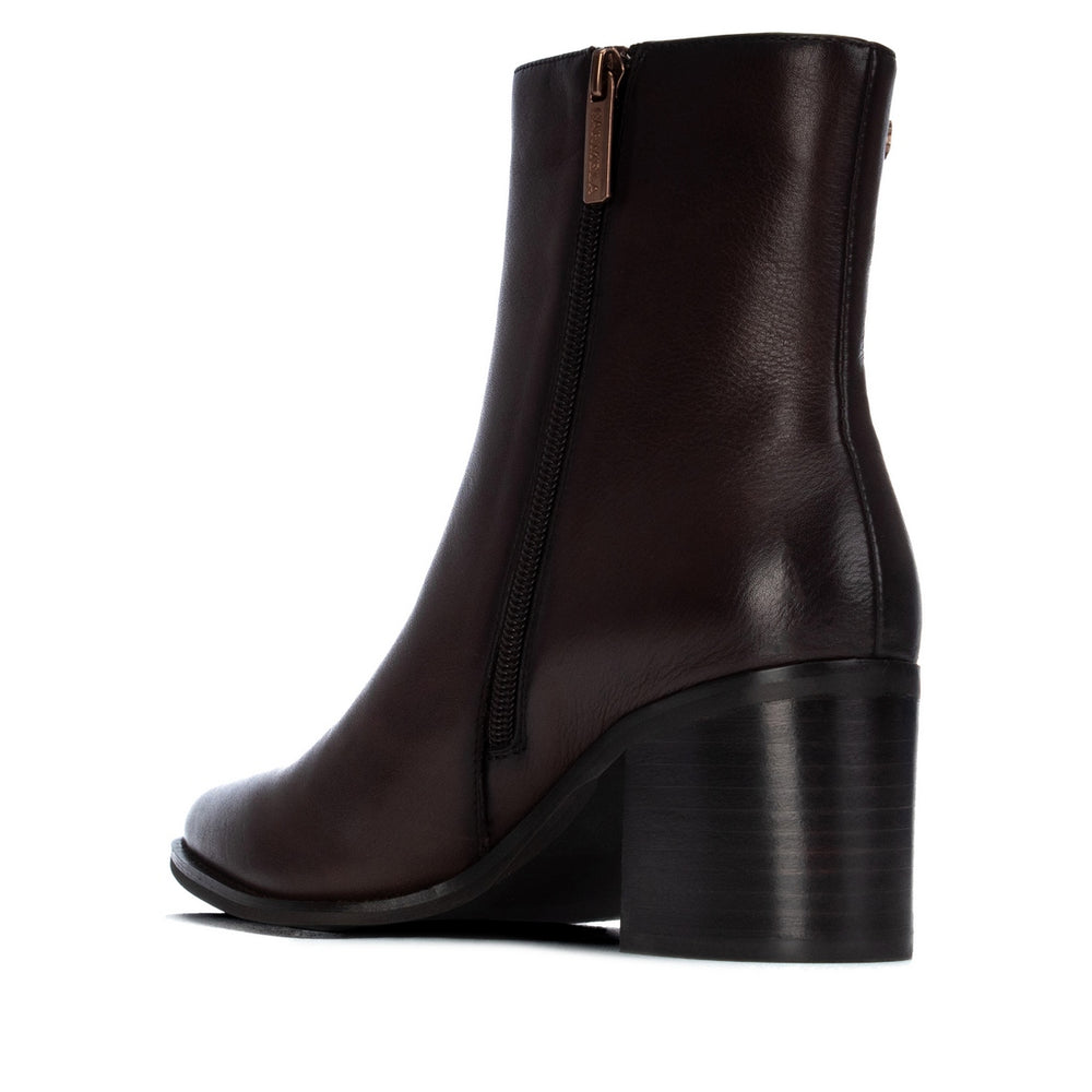 CARMELA 164391 BROWN LEATHER HEELED BOOT