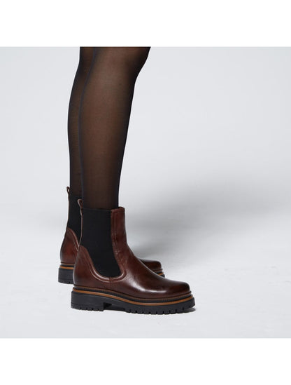 MJUS 60204 CHOCOLATE BROWNLEATHER CHELSEABOOT