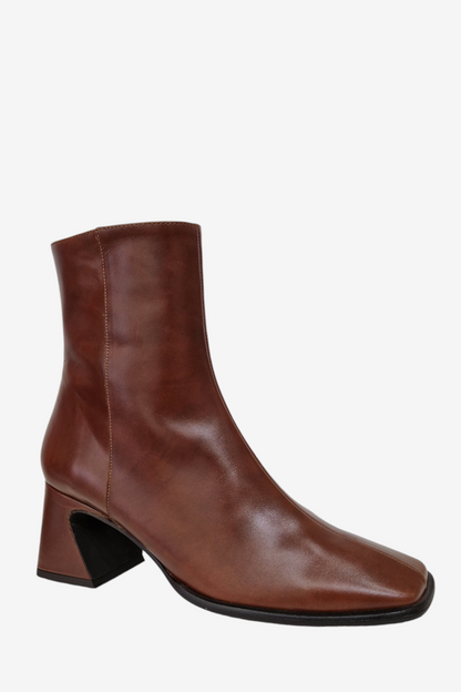 ANGEL ALARCON CHOCOLATE BROWN LEATHER BOOT