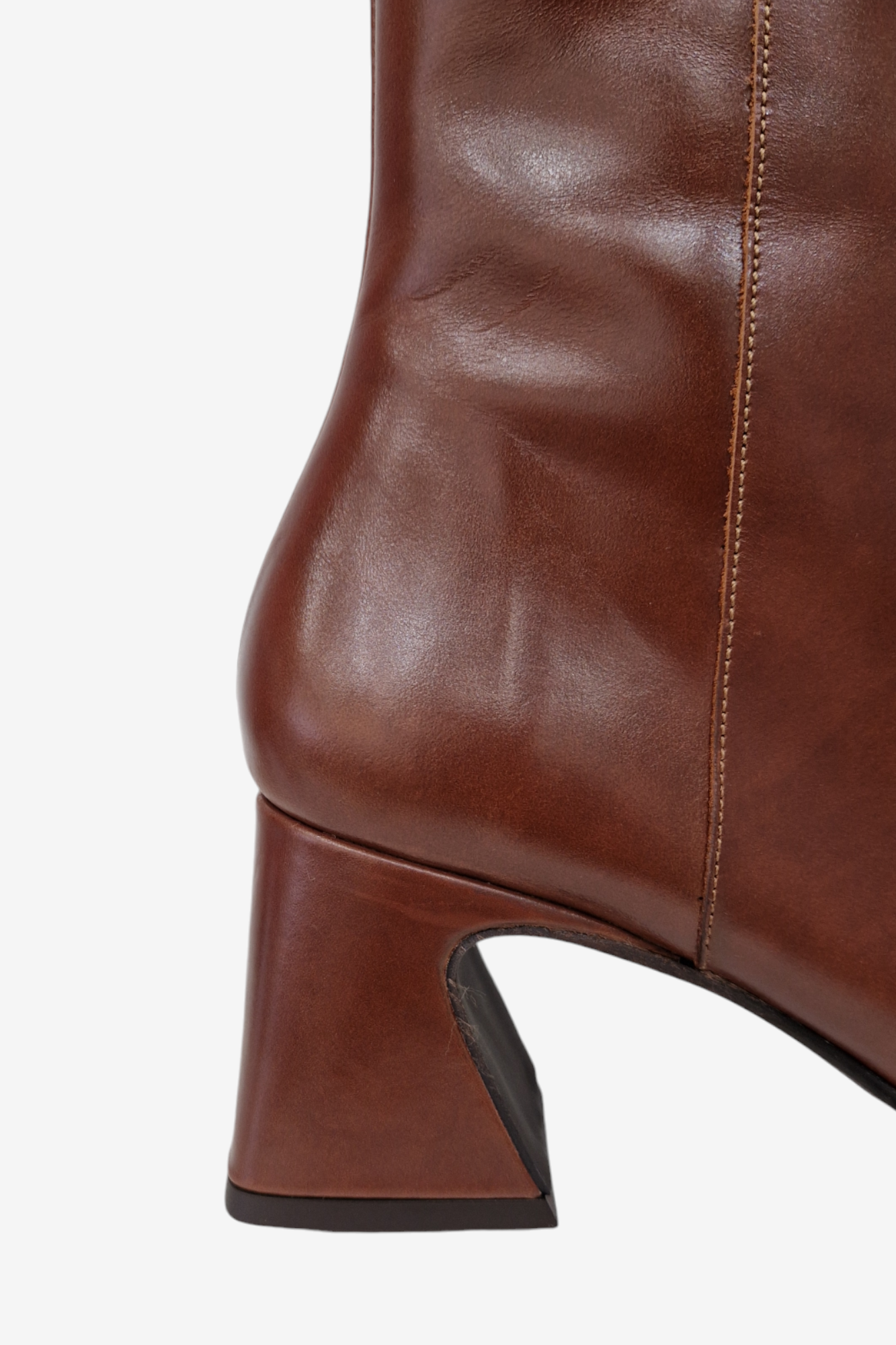 ANGEL ALARCON CHOCOLATE BROWN LEATHER BOOT