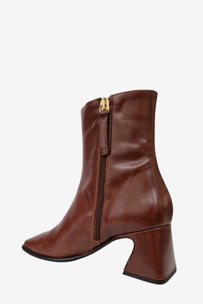 ANGEL ALARCON CHOCOLATE BROWN LEATHER BOOT