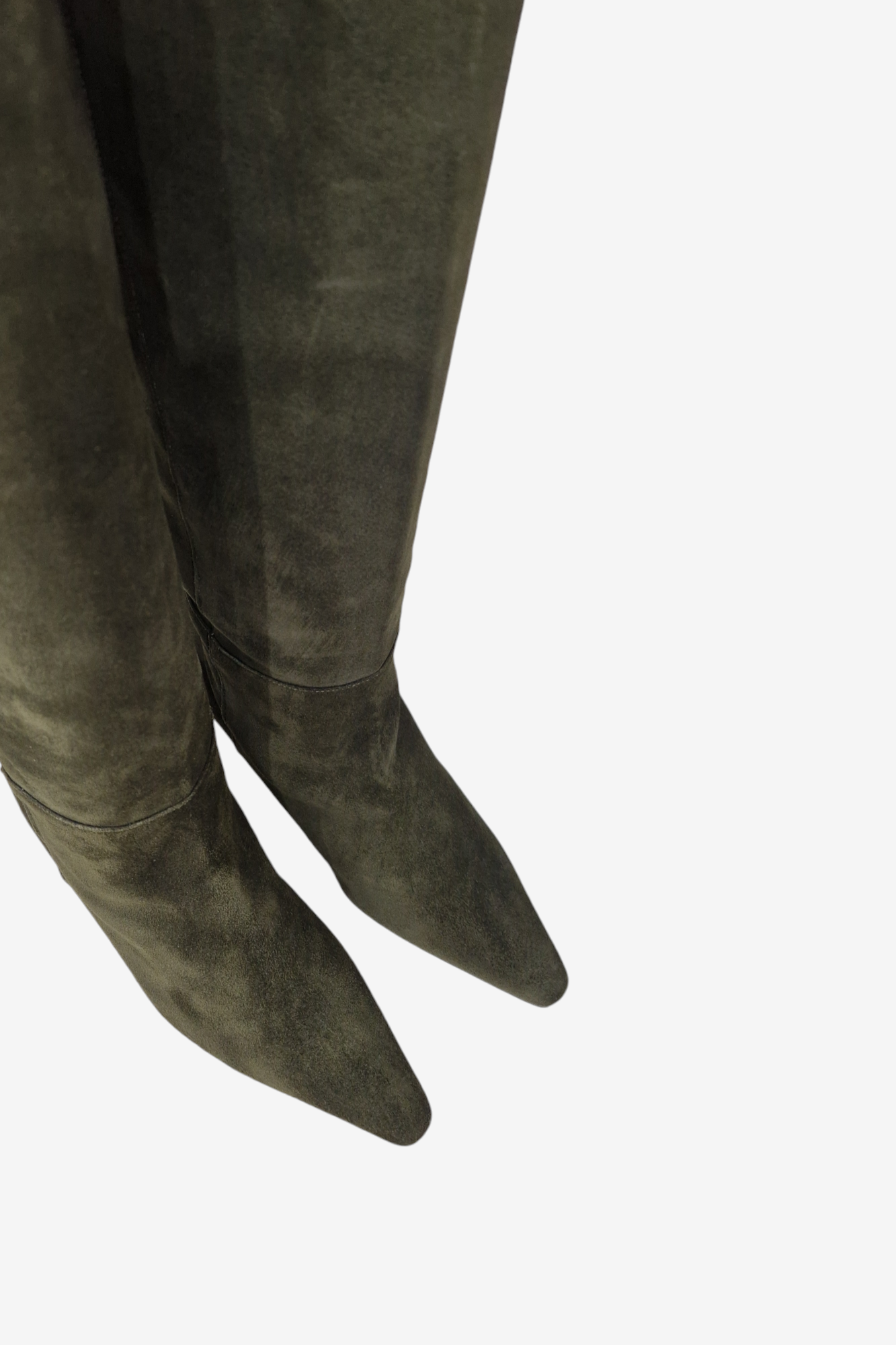 ANGEL ALARCON 24545 KHAKI GREEN SUEDE KNEE HIGH BOOT