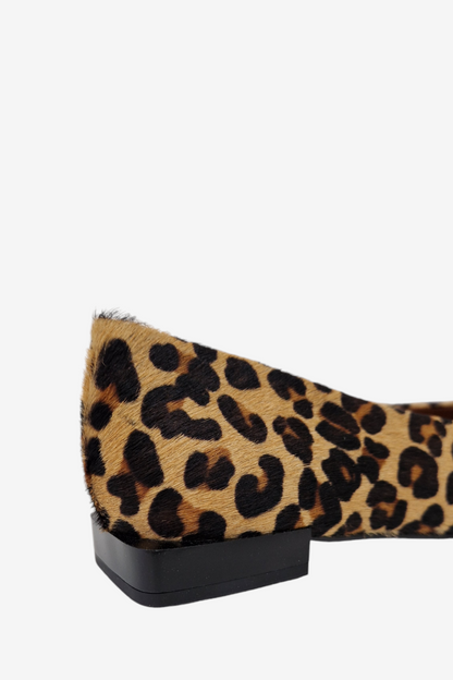 ANGEL ALARCON NAYUPE LEOPARD PONYHAIR PUMP