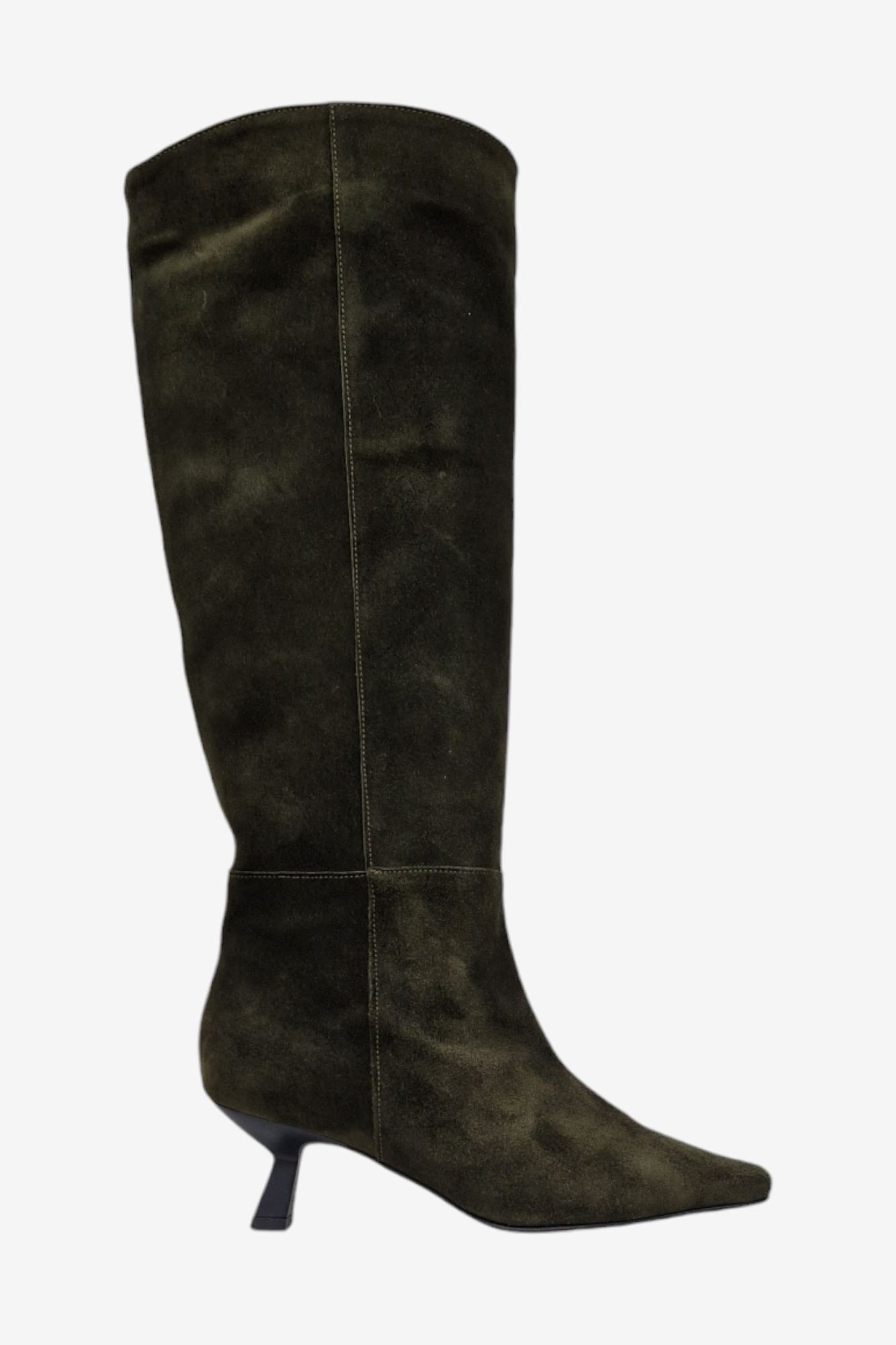 ANGEL ALARCON 24545 KHAKI GREEN SUEDE KNEE HIGH BOOT