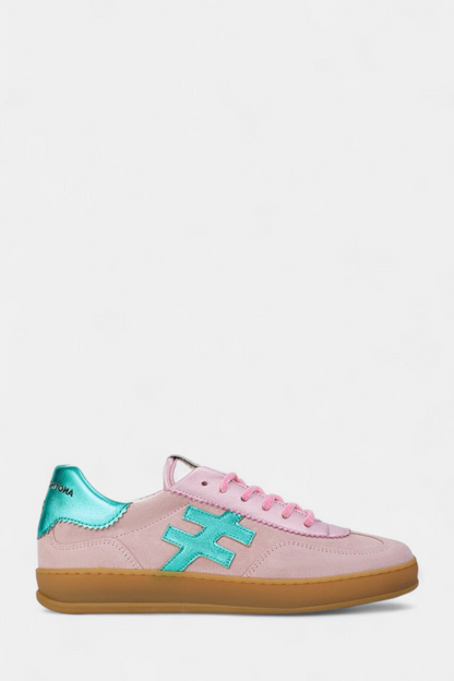 ANOTHER TREND ROSE SUEDE TRAINERS