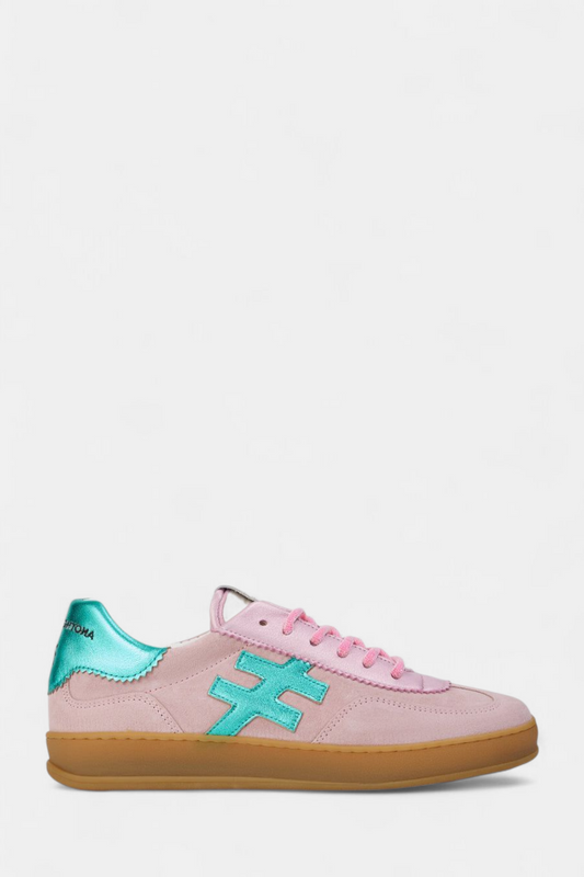 ANOTHER TREND ROSE SUEDE TRAINERS