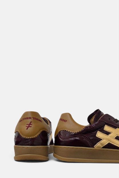 ANOTHER TREND BURGUNDY LEATHER TRAINER