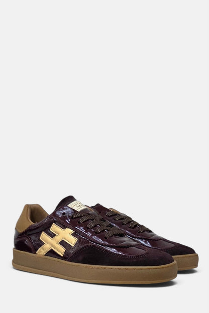ANOTHER TREND BURGUNDY LEATHER TRAINER
