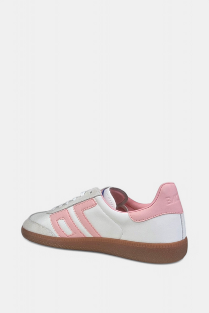 BACK 70 CLOUD WHITE/PINK LEATHER TRAINERS