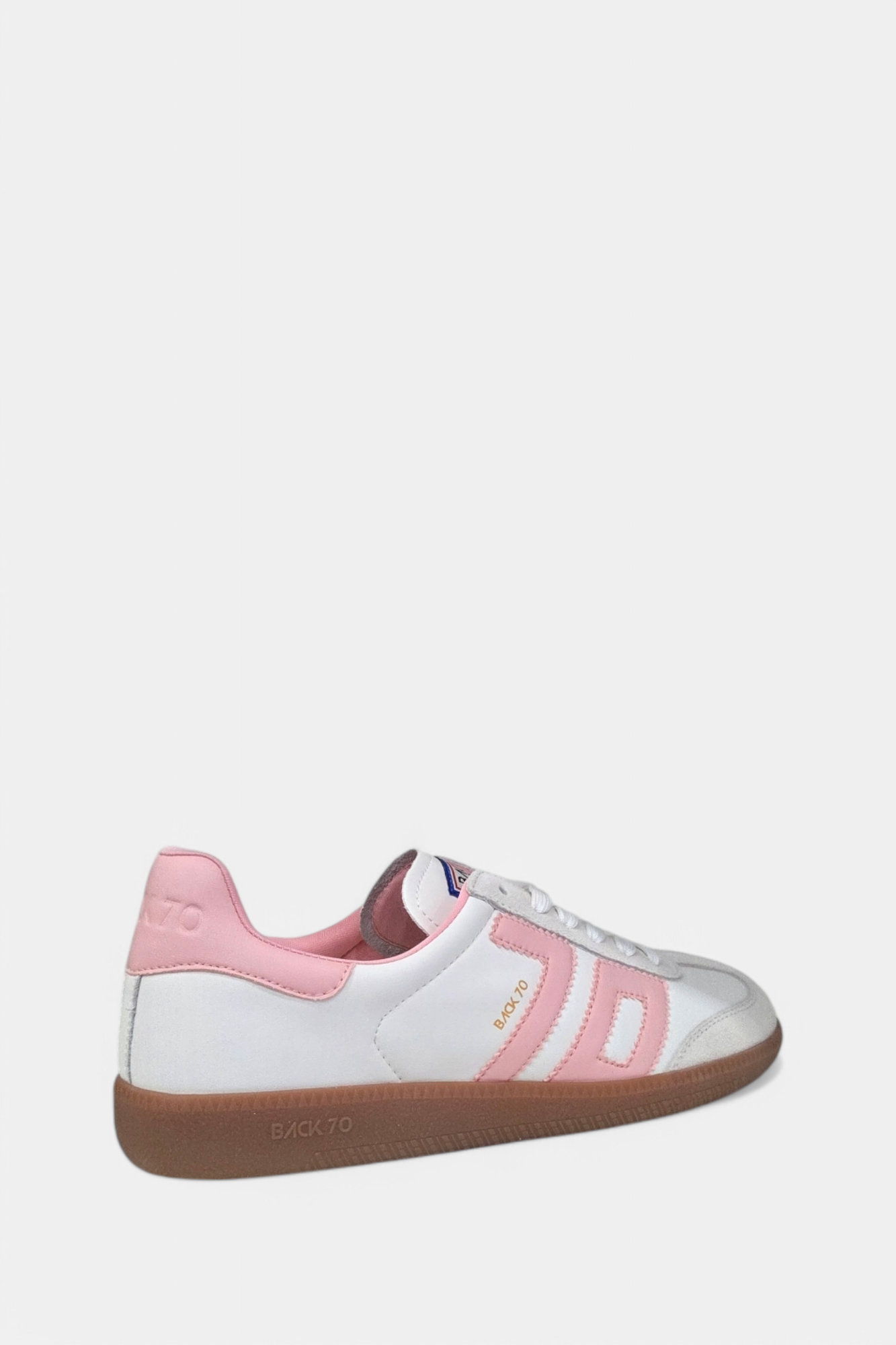 BACK 70 CLOUD WHITE/PINK LEATHER TRAINERS