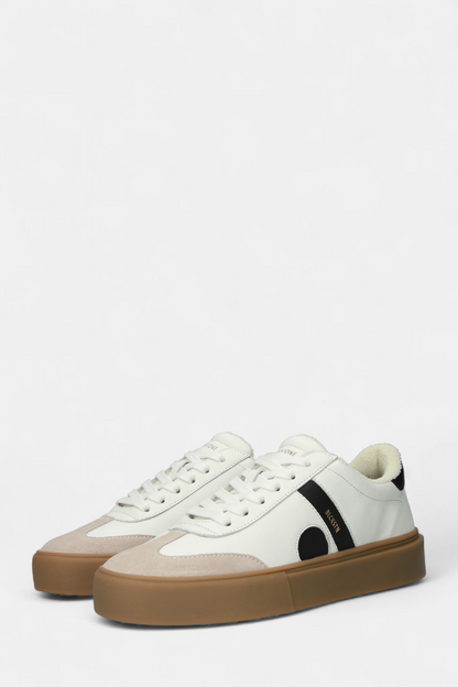 BLACKSTONE 280 WHITE LEATHER TRAINER