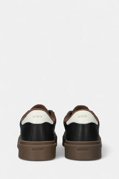 BLACKSTONE 280 BLACK LEATHER TRAINER