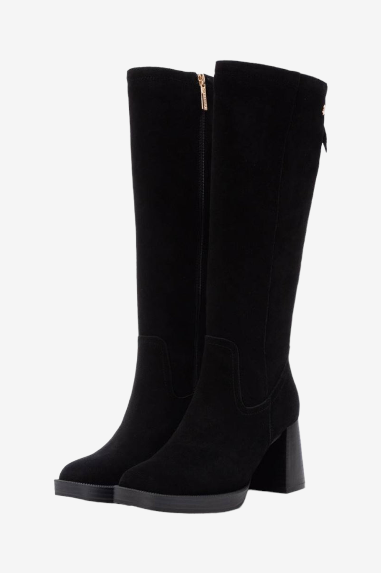 Carmela knee clearance high suede boots