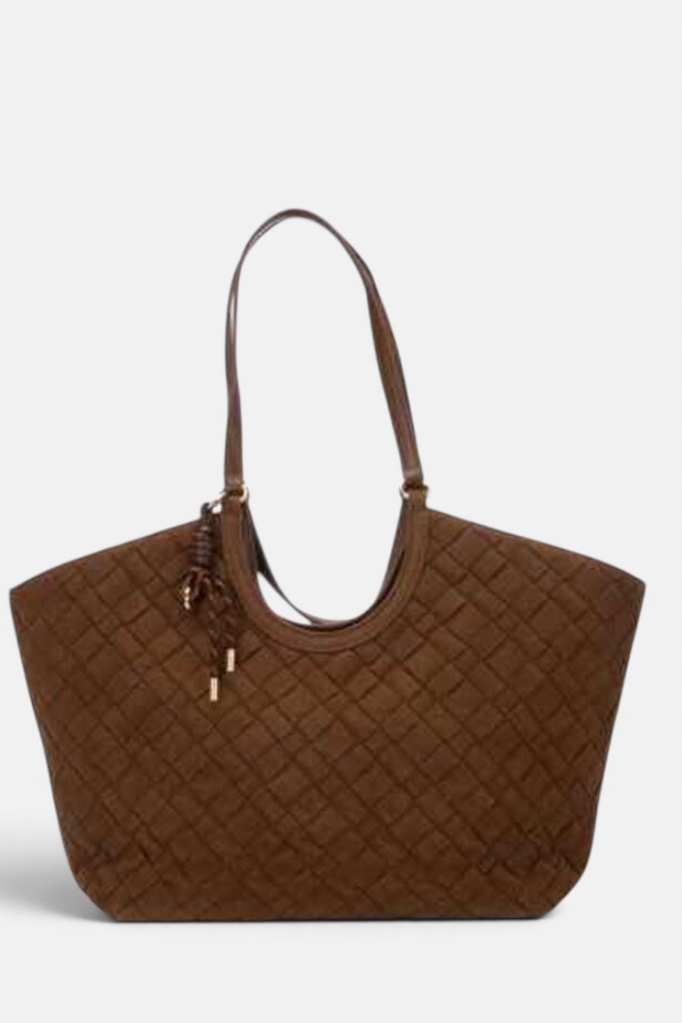 CARMELA 186246 TAN SUEDE CARRY ALL BAG