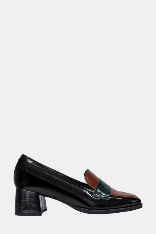 D'CHICAS 4725 HEELED LEATHER LOAFER