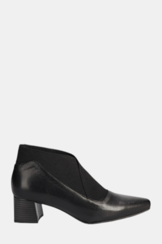 D'CHICAS 4788 BLACK LEATHER LYCRA SHOE BOOT