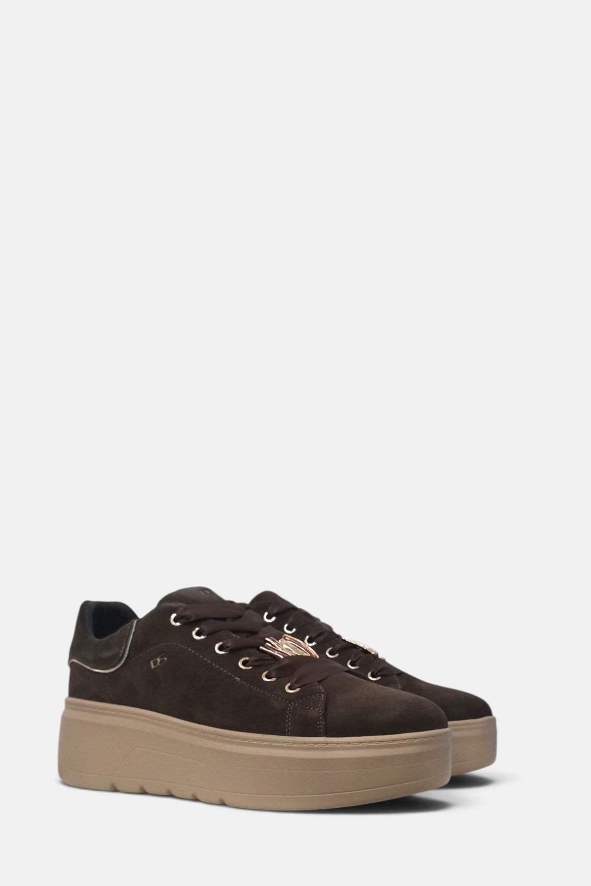 DONNA SERENA 676132DM BROWN SUEDE CHUNKY TRAINER