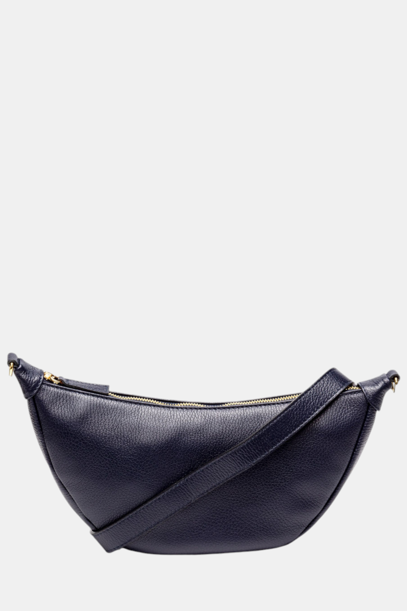 ELIE BEAUMONT HOBO NAVY LEATHER BAG