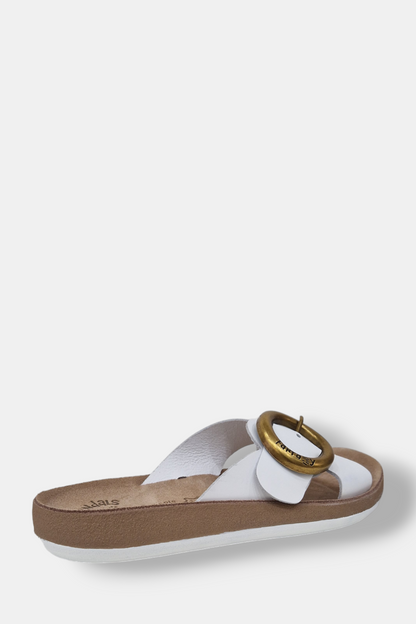 FANTASY SANDAL WHITE LEATHER SANDAL