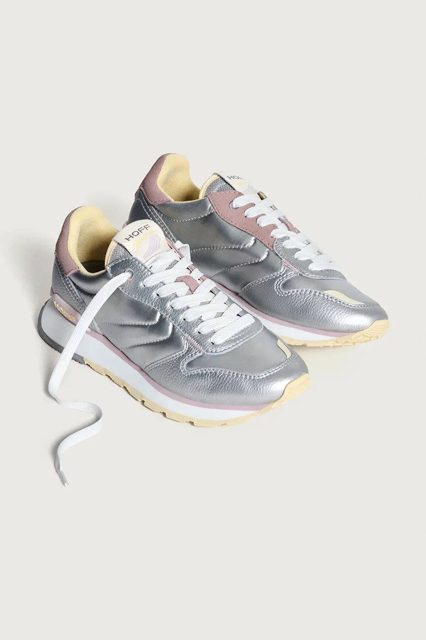 HOFF TIRYNS SILVER LEATHER TRAINER