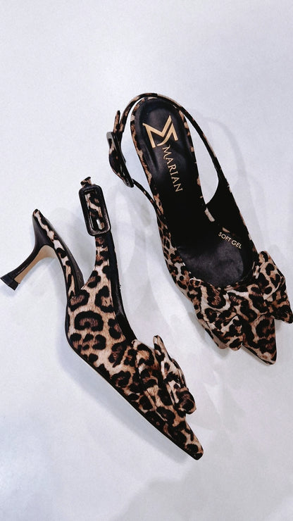 MARIAN 2212 LEOPARD BOW HEELS