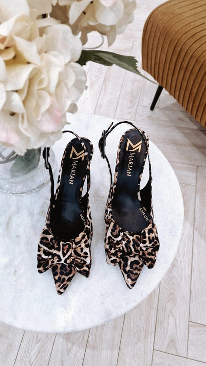 MARIAN 2212 LEOPARD BOW HEELS