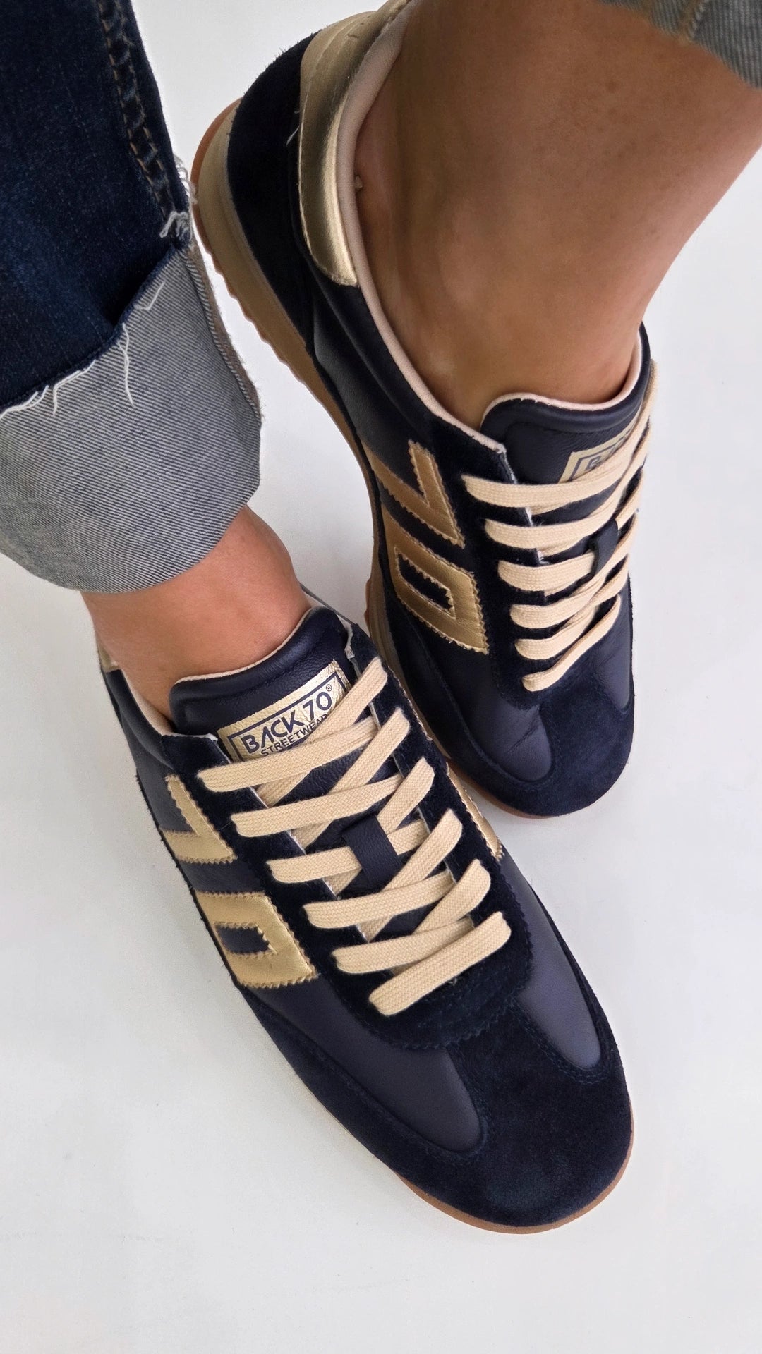 BACK70 NAVY/ GOLD JOGGER