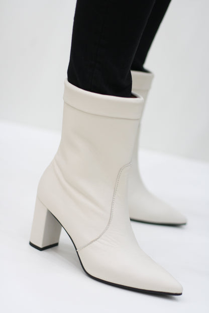 MARIAN 12605 WHITE LEATHER BOOT