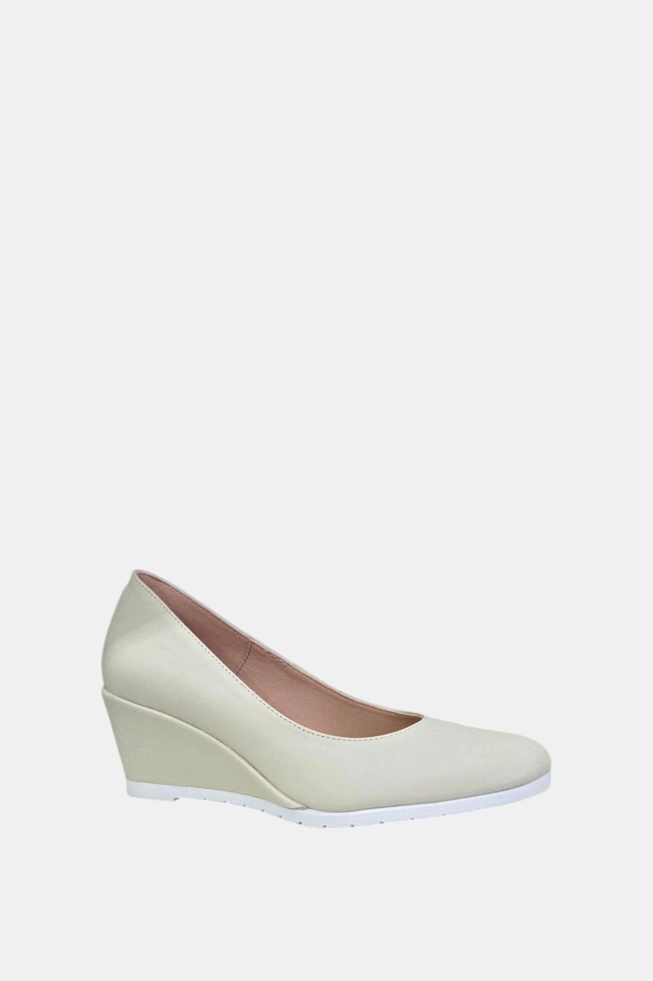 JOSE SAENZ 5000 IVORY LEATHER WEDGE