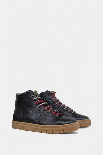 JOSE SAENZ RURAL BLACK LEATHER BOOTS