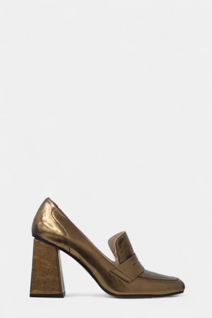 LODI LOVE MAIDEN BRONZE BLOCK HEEL