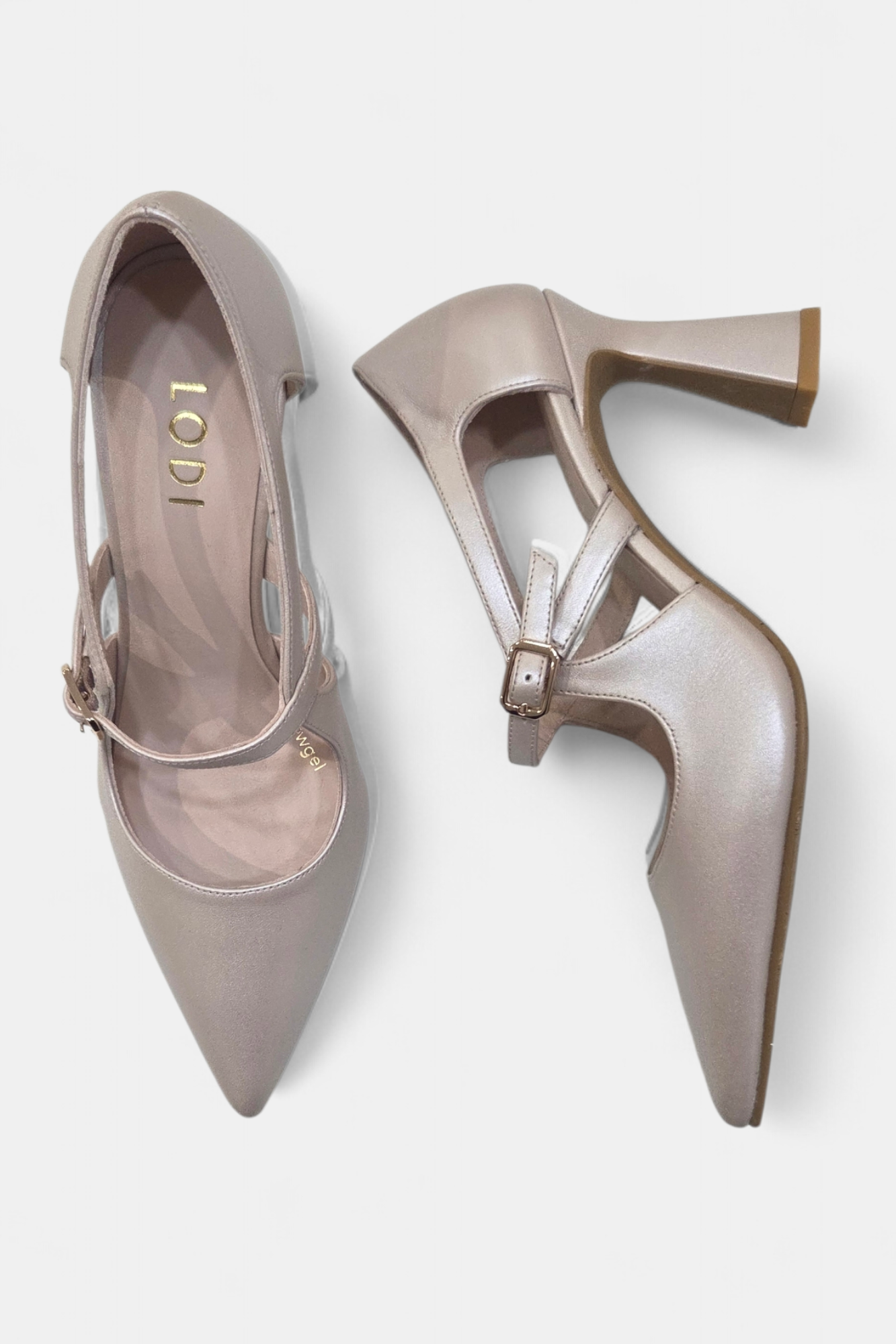 LODI RODENAS BLUSH LEATHER HEEL
