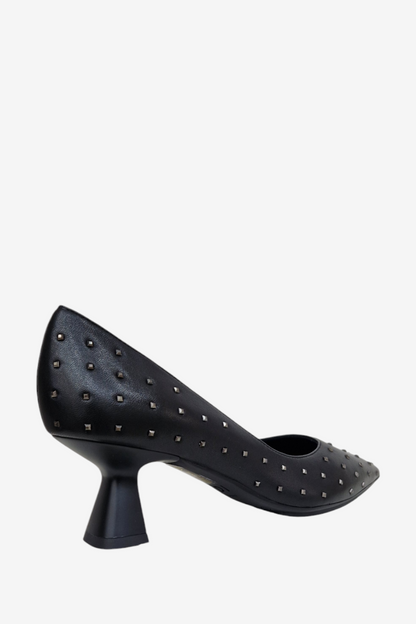 LODI KAL4902 STUNNDED LEATHER KITTEN HEEL