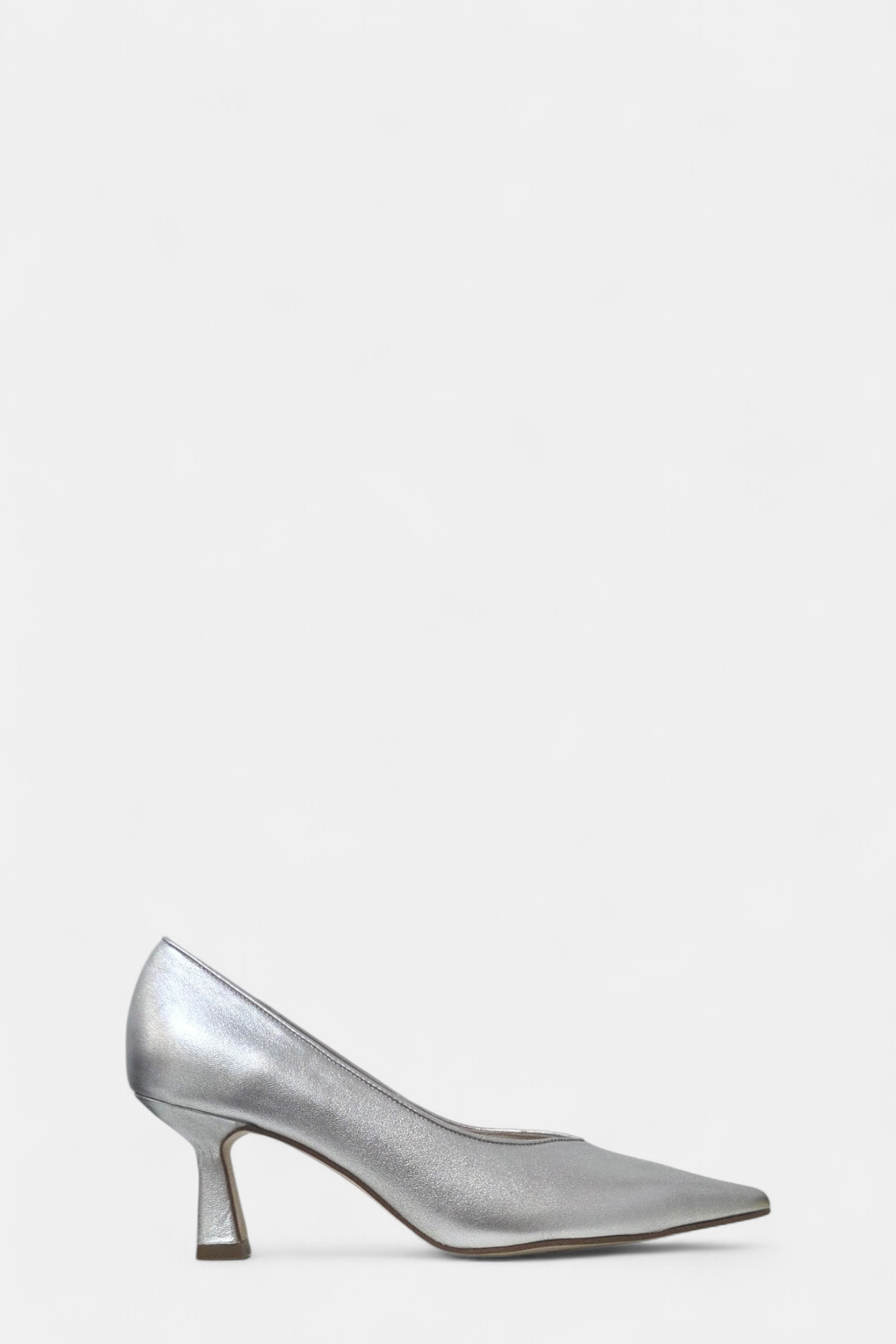 MARIAN 2412 SILVER LEATHER HEEL