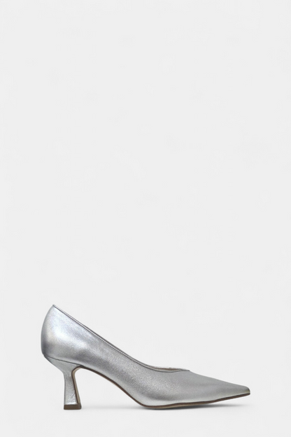 MARIAN 2412 SILVER LEATHER HEEL