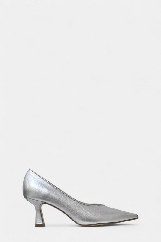 MARIAN 2412 SILVER LEATHER HEEL
