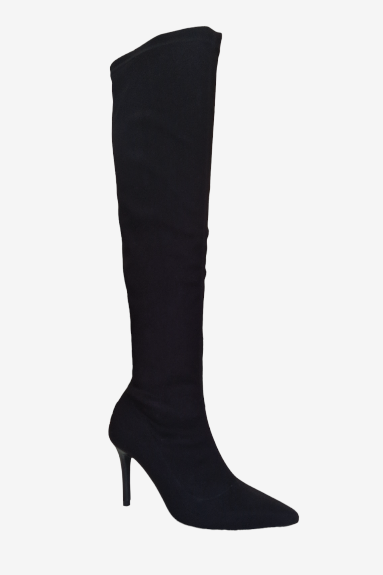 MARIAN BLACK LYRCA LEATHER LINED OVER THE KNEE BOOTS