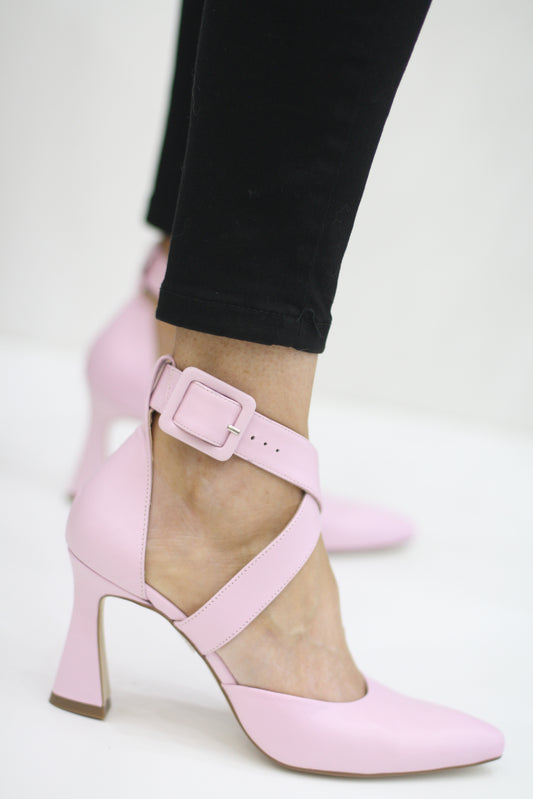 MARIAN 5704 BABY PINK LEATHER HEELS