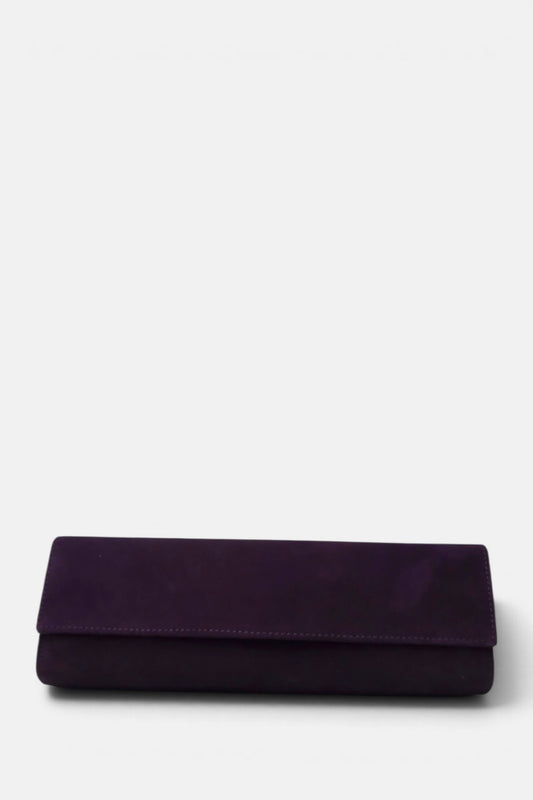 MARIAN PLUM  SUEDE BAG